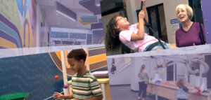 Children playing with Science Interactives at the Putnam Museum in Davenport, IA.