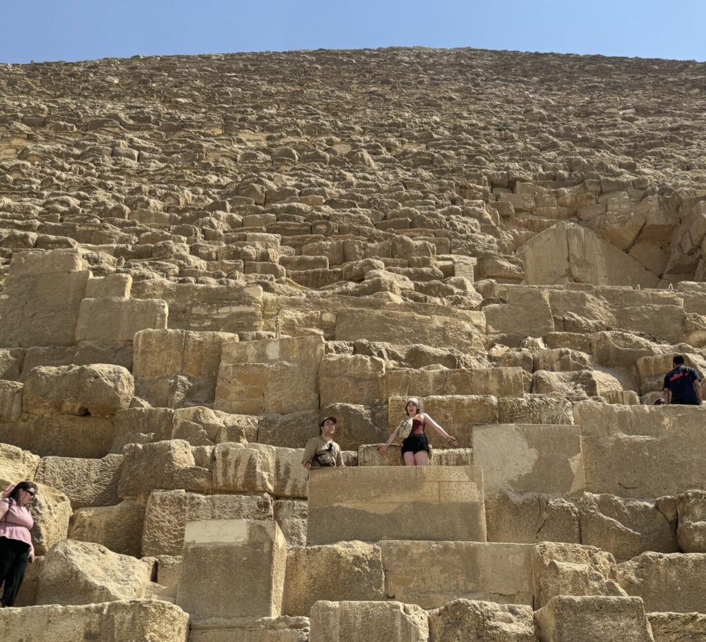 tour group on great pyramid
