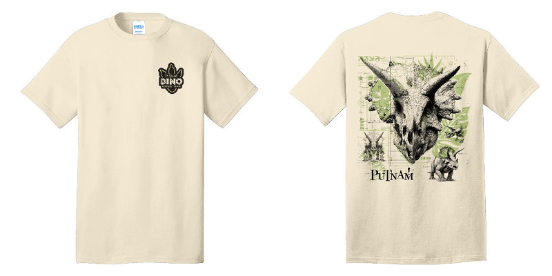 Putnam Museum Triceratops shirt
